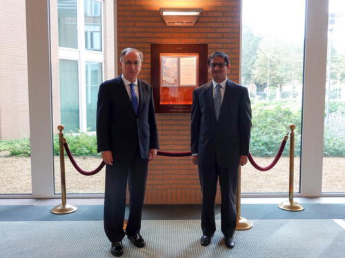 H.E. Mr M. Riaz Hamidullah Ambassador Extraordinary and Plenipotentiary of Bangladesh presents his credentials to the Director-General of the OPCW
